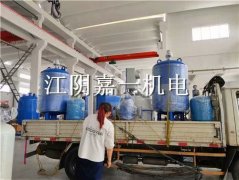 蘇州客戶預定的真空排氣定壓補水裝置，全自動加藥裝置，排氣除污裝置發貨啦！